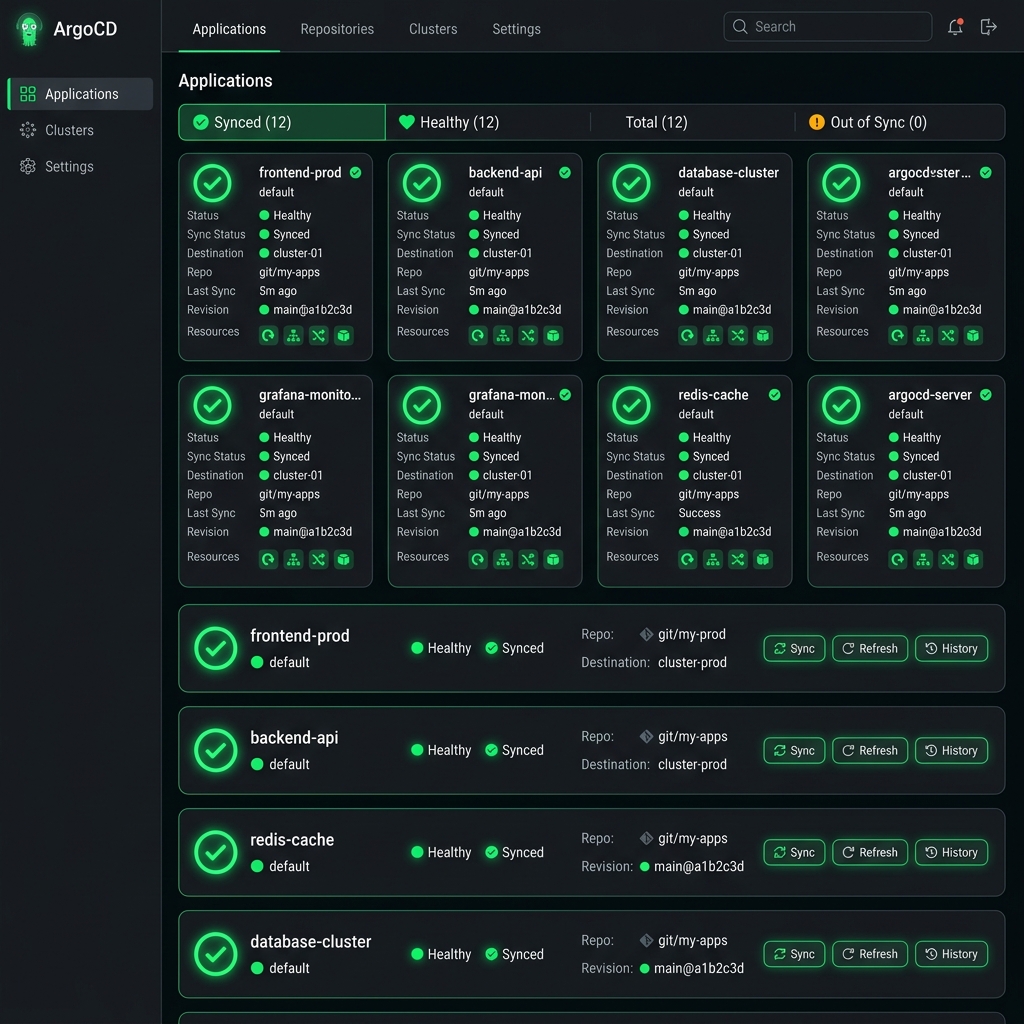 Nginx ArgoCD Dashboard