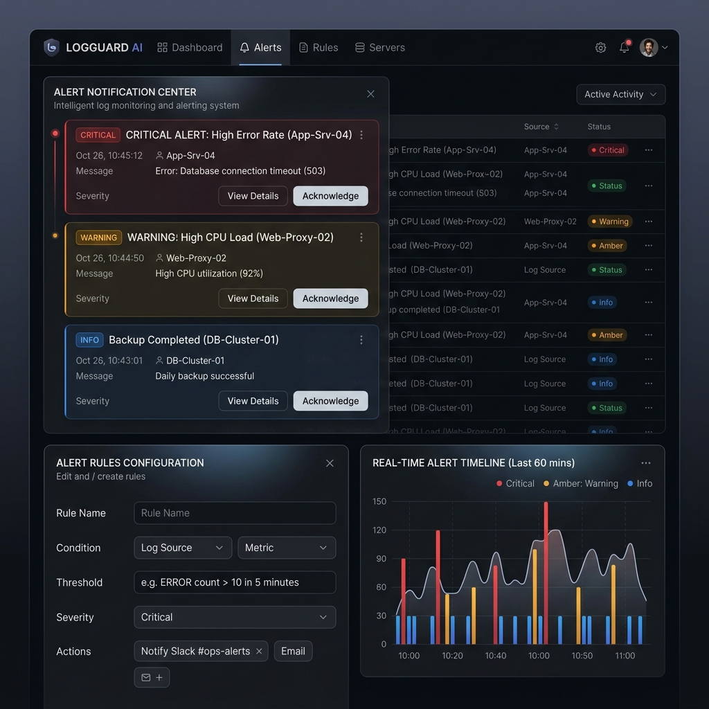 Intelligent alerting system interface
